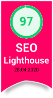 Score LightHouse Google 97/100 pour brunoleonard.com 28.04.2020